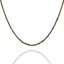 Takı Depo Oksitli Burgu Gümüş Zincir 110 Mikron Kalınlık 50