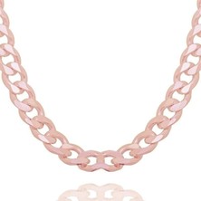 Takı Depo Gurmet Model Gümüş Zincir 140 Mikron Kalınlık 50 - Rose Rengi