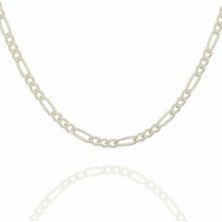 Takı Depo Figaro Model Gümüş Zincir 60 Mikron Kalınlık 55 - Gümüş Rengi