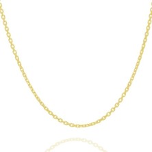 Takı Depo Forsa Model Gümüş Zincir 40 Mikron Kalınlık 50 - Altın Rengi