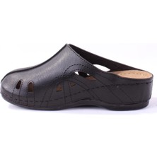 Dagoster DZA37-1801 Siyah Günlük  Burun Kapalı Kadın Terlik