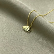 Jewel By Aila Gold Kaplama Tasarım Bulut Gümüş Kolye