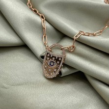 Jewel By Aila Rose Kaplama Monaco Kilit Gümüş Kolye