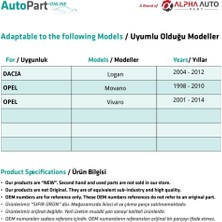 Alpha Auto Part Dacia ve Opel Için Yan Sinyal Lambası - Contalı- Beyaz