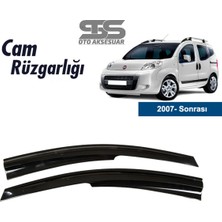 STS Oto Aksesuar Cam Rüzgarlığı Fiat Fiorino 2007 Sonrası Mügen Tip Piano Black