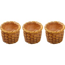 Homyl 3pcs Dollhouse Rattan Sepet 1/12 Mini Accs Sevimli Çerçeve (Yurt Dışından)