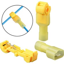 Wozlo T Tip Hızlı Kolay Kablo Ekleme Bağlantı Aparatı - Quick Splice Connector - 4.0-6.0 Mm² - 10 Adet