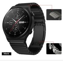 Nezih Case Huawei Watch Gt3 Se / Ultimate Uyumlu 22MM Porshe Design Metal Paslanmaz Çelik Kordon