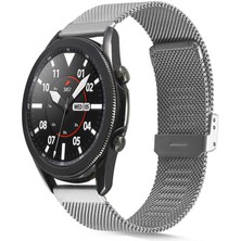 Nezih Case Huawei Watch Gt3 Se / Ultimate Uyumlu Çelik Tel Örgü Tasarım Hasır Metal Kordon 22MM