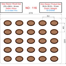 MFS Çikolata Kalıp 0116 - Polikarbon Çikolata Kalıbı