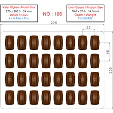 MFS Çikolata Kalıp 0106 - Polikarbon Çikolata Kalıbı