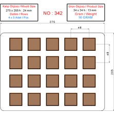 MFS Çikolata Kalıp 0342 - Polikarbon Çikolata Kalıbı