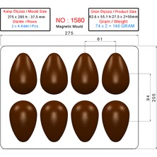 MFS Çikolata Kalıp 1580 - Polikarbon Çikolata Kalıbı