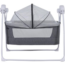 Sunny Baby 9146 Caretta Elektrikli ve Pilli Otomatik Sallanan Bebek Beşik-Gri Yeni Sezon