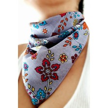 Petek Aksesuar Etnik Desenli Bandana Lila