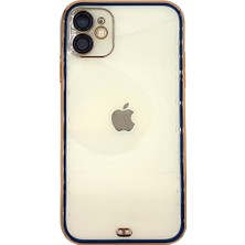 Kılıf Mahzeni Iphone 11 Renkli Çerçeveli Lazer Kılıf