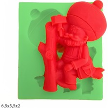 Butedo Dekoratif Kenar Şeklinde Silikon Şeker Hamuru Sabun ve Mum Kalıbı