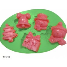 Butedo Dekoratif Kenar Şeklinde Silikon Şeker Hamuru Sabun ve Mum Kalıbı