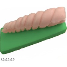 Butedo Dekoratif Kenar Şeklinde Silikon Şeker Hamuru Sabun ve Mum Kalıbı