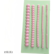 Butedo Dekoratif Kenar Şeklinde Silikon Şeker Hamuru Sabun ve Mum Kalıbı