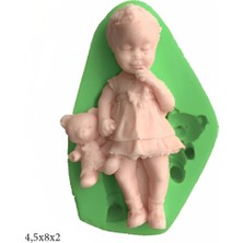 Butedo Dekoratif Kenar Şeklinde Silikon Şeker Hamuru Sabun ve Mum Kalıbı