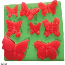 Butedo Dekoratif Kenar Şeklinde Silikon Şeker Hamuru Sabun ve Mum Kalıbı