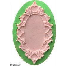 Butedo Dekoratif Kenar Şeklinde Silikon Şeker Hamuru Sabun ve Mum Kalıbı