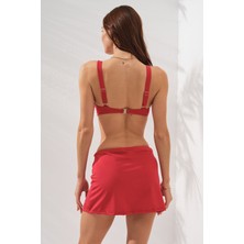 Pierre Cardin Pearl Etekli Fra Bikini Takım Üçlü Set Kırmızı 231228