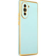 noktaks - Huawei Nova 10 - Kılıf Parlak Renkli Bark Silikon Kapak - Mavi Açık