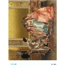 Atölye 7-77 Diamond Craft N: 2802 Saraylı Kızlar ve Genç Adam 30X42 cm Dekopaj