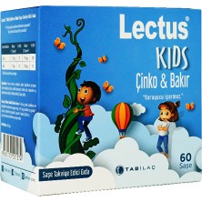 Tab Lectus Kids Çinko Bakır 60 Saşe