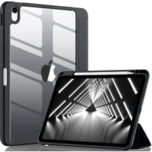 MobaxAksesuar Apple iPad Air 11inç 2024 Air 4/5/6.Nesil 10.9 Kılıf Grafiti Şeffaf Kalem Bölmeli (10.Nesil Değildir)