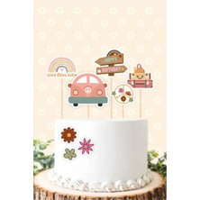 Neşeli Günlerim Good Vibes Temalı * Pasta Süsü Seti