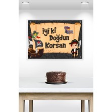 Neşeli Günlerim Korsan Temalı Branda Afiş 50X70 cm