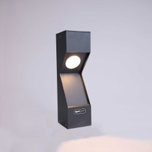 Fonelight Bahçe Çim Peyzaj Bollard 3000K LED Aydınlatma AKA020 35CM Antrasit