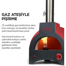 Tashoven Hybrid 50 Gazlı ve Odun Ateşli Taş Fırın - Pizza, Pide, Lahmacun, Ekmek, Güveç Taşfırını