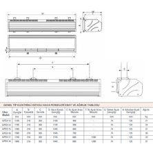 Olefini Apeh-18 Isıtıcılı Hava Perdesi