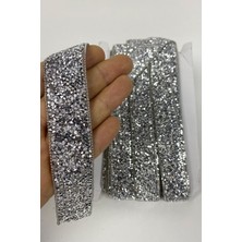 Hayalperest Boncuk Ütüyle Yapışan Taşlı Zincirli Şerit Aplik