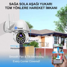 Yoosee 46 Ir LED 1080 Güvenlik Kamerası Wifi Ptz Açık 360 Gece Görüş Su Geçirmez Akıllı Alarm Güvenlik Gözetim Dijital Kamera