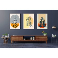 Bestablo 3 Parça Dekoratif Boho Kanvas Tablo