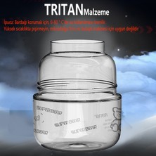 Wilber 550ML Öğrenci Gelgit Ayısı Uzay Çocuk Kupası - Siyah (Yurt Dışından)