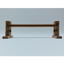 Bese Home Tek Raylı Çetray Rustik Perde Askısı Perde Kornişi Perde Aksesuarı