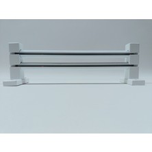 Bese Home Çift Raylı Çetray Rustik Perde Askısı Perde Kornişi Perde Aksesuarı