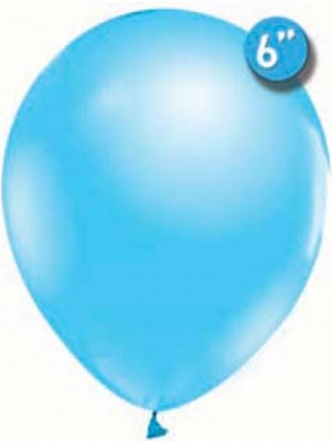 Kidspartim 100 Lü Balon Metalik Açık Mavi 6 Inc