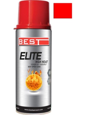 Best Elite Kırmızı 600 C Isıya Dayanıklı Sprey Boya 400 Ml