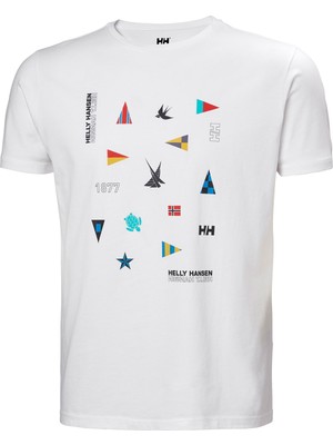 Helly Hansen Helly Hansen  Shorelıne T-Shırt 2.0 Beyaz Erkek T-Shirt 34222-002
