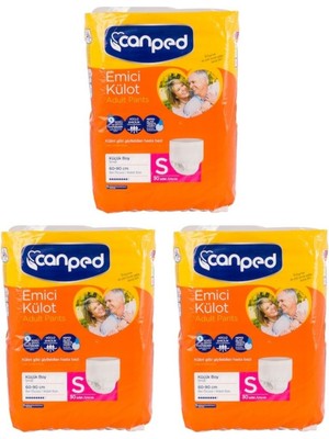 Canped Emici Külot Küçük (Small) 3X30'LU 90 Adet Hasta Bezi