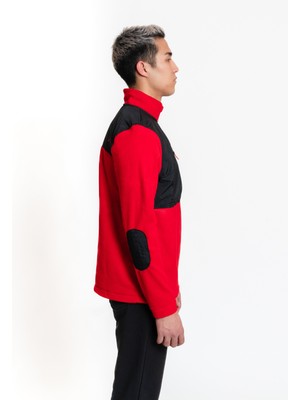 Luo Camp Half-Zip Fleece 01 - Red/black Erkek Yarım Fermuar Polar