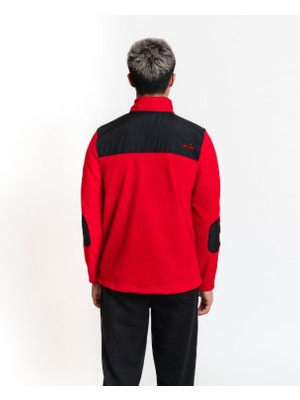 Luo Camp Half-Zip Fleece 01 - Red/black Erkek Yarım Fermuar Polar