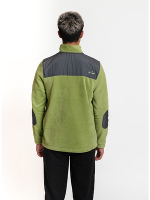 Luo Camp Half-Zip Fleece 02 - Green/anthracite Erkek Yarım Fermuar Polar